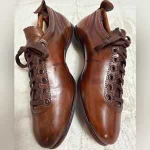 $400 Pantofola D’Oro Superleggera Superstar Extra Classic Leather Shoes 9.5